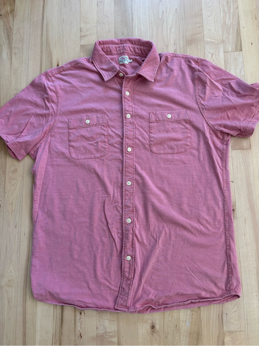 Faherty Men’s XXL Sunwashed Cotton Button Down Shirt